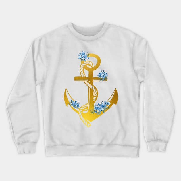 Anchor Crewneck Sweatshirt by erzebeth